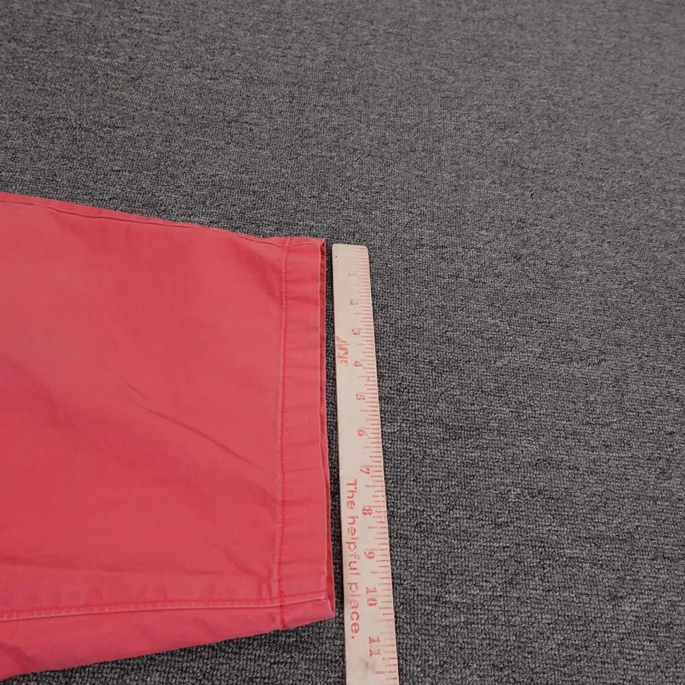 Bonobos Shorts Mens 34 Red Chino Cotton 9 Inseam Flat Front Casual Summer